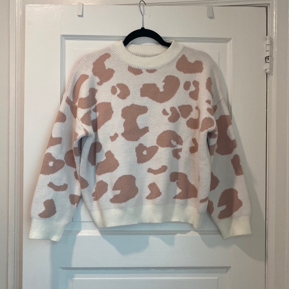 Pink Cheetah Windsor sweater